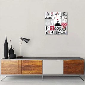Gario Vászonkép Banksy falfestmény - street art alkotások gyûjteménye Méret: 30 x 30 cm