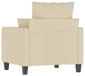 vidaXL krémszínű szövet kanapéfotel 60 cm