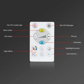 Briloner - KÉSZLET 3x LED RGBW Dimmelhető fürdőszobai beépíthető lámpa  LED/5W/230V IP44 + távirányító