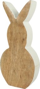 Fa húsvéti nyuszi NUBBIN 18 cm, fehér