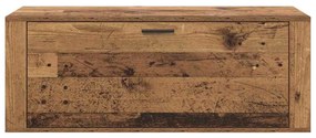 Cipőszekrény polcokkal ajtóval Régi fa 100 x 35 x 38 cm Faanyag