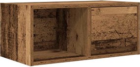 vidaXL antik fa színű szerelt fa TV-szekrény 60x31x25,5 cm