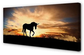 Canvas képek Unicorn naplemente 120x60 cm