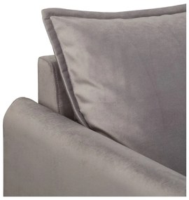 Szürke bársony kanapé 138 cm Juli – Ropez