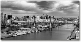 Fotó vászonkép edzett üveg New York 140x70