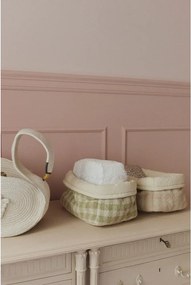 Világoszöld textil játéktároló kosár 30x20x20 cm Swan Matcha – Lorena Canals