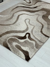 Nora 6036 bézs modern szőnyeg 120x170 cm
