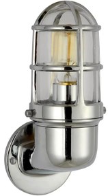 Kültéri fali lámpa LUND 1xE27/12W/230V IP44 króm