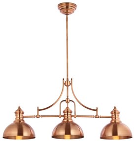 Jupiter 1791 - PT3 - PLATINO 3xE27/60W/230V réz rúd csillár