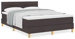 Boxspring ágy matraccal sötétbarna 160x200 cm szövet