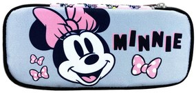 Disney Minnie Pretty in Pink 2 rekeszes tolltartó 26 cm
