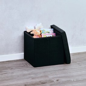 Kesper 15955 Taburet, fekete, 38 x 38 x 38 cm