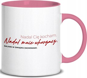Bögre Rózsaszín Fül Még Mindig Szeretlek. Még Mindig Idegesítesz. Évfordulóra