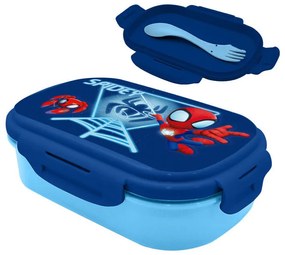 Pókember Blue Web szendvicsdoboz + evőeszköz szett