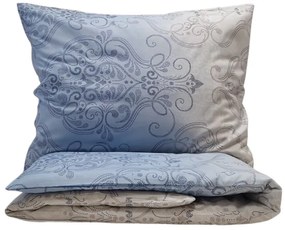 Sarah Kék pamut lepedők TiaHome - 1x Párna 90x70cm, 1x Paplan 140x220cm