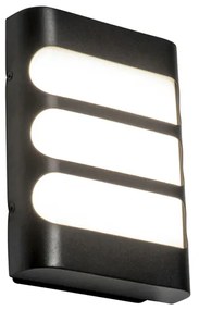 Modern fali lámpa fekete, LED-del IP44 - Gaev