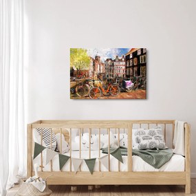 Kép - Amszterdam, festészet (90x60 cm)