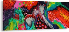 Absztrakt kép - színek (120x50 cm)