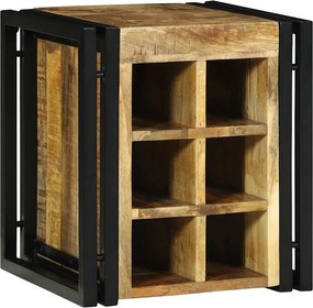 vidaXL Borágas Barna és fekete 35 x 35 x 39 cm Tömör Mangófát