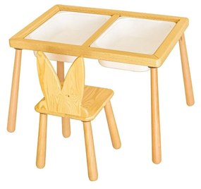 Gyerekasztal székekkel Table and Chair - White