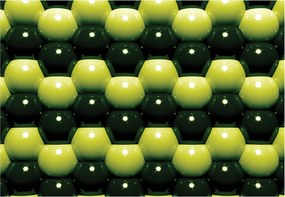 Fotótapéta flizelina Hexagon mozaik 3D hatás Mély kontraszt 416x254 +ragasztó