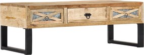 vidaXL tömör mangófa dohányzóasztal 110 x 50 x 38 cm
