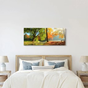 Kép - Nyugodt őszi táj (120x50 cm)