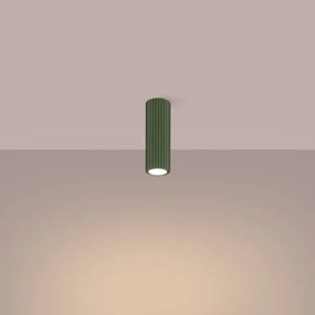 Sollux SL.1607 - Spotlámpa KARBON 1xGU10/10W/230V 20 cm zöld