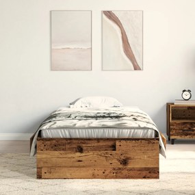 Ágykeret Régi Fa 100x200 cm Mérnöki Fa