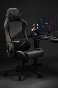 Gamer szék SENSE7 Spellcaster szövet fotel Senshi Edition XL szürke