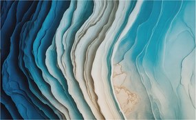 Dekoratív fotótapéta falra Könnyű összeszerelés Harmónia hullámok 416x254 Ragasztó