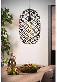 Lucide 21417/32/30 - Csillár zsinóron WOLFRAM 1xE27/60W/230V fekete