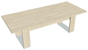 Verno+ S tárgyalóasztal 240 x 100 cm, akác / fekete