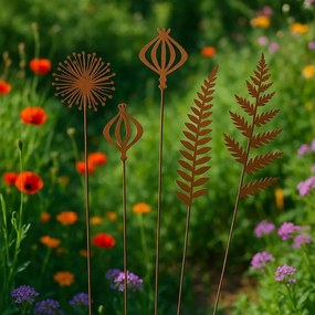 Hagymavirágos lézervágott leszúrható kerti dekoráció, 37 cm
