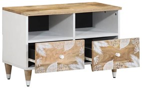 tömör mangófa TV-szekrény70x33,5x46 cm
