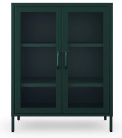 Vitrin GINA, 800 x 1015 x 400 mm, Modern: palack zöld