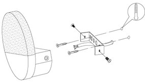Eglo 96041 - LED Fali lámpa METRASS 1 1xLED/4,5W/230V