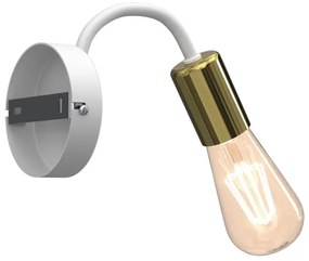 Fali lámpa DOW 1xE27/60W/230V fehér/arany
