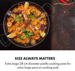 Klarstein Delicatessa 3, indukciós főzőlap, 5800 W, 3 zóna, üvegkerámia, fekete