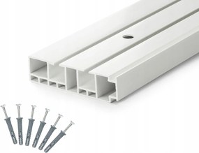 Mennyezeti SĂn Pvc mennyezeti fĂŒggönykarnis 2 vĂĄgĂĄnyos 100cm