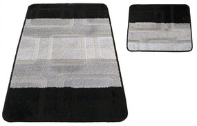 Fürdőszobai szőnyegek készlete kivágás nélkül 50 cm x 80 cm + 40 cm x 50 cm