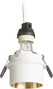 RENDL ORTA zápustná bílá/zlatá 230V LED GU10 9W