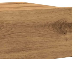 2 db kézműves tölgyszínű TV-szekrény LED-lámpákkal 60x35x15,5cm