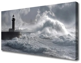 Vászonkép nyomtatás Lighthouse Természet 100x50 cm
