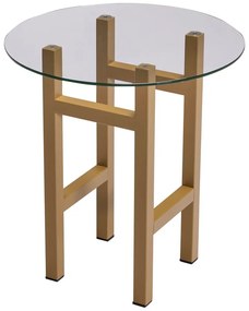 Kerek tárolóasztal üveg asztallappal ø 40 cm Elevate – Hübsch