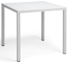 CUBE 80x80 kerti asztal, bianco