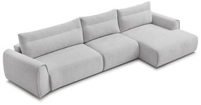 Világosszürke sarokkanapé Aden – Bobochic Paris