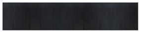 négyszögletű fekete bambusz szőnyeg 100 x 500 cm