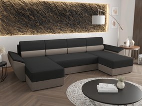 Sarok ülőgarnitúra U Radiant U2 (fekete + szürke). 1057517
