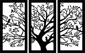 Arbol fém fali dekoráció, 103×65 cm